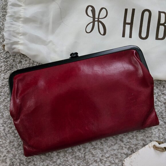 Hobo Leather Wallet | Classic & Beautiful | Women’s / Burgandy Ligthly Loved - Picture 4 of 7